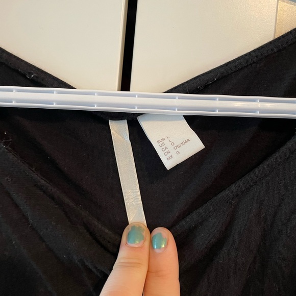 H&M Black Short Dress, Size Large - Picture 2 of 3